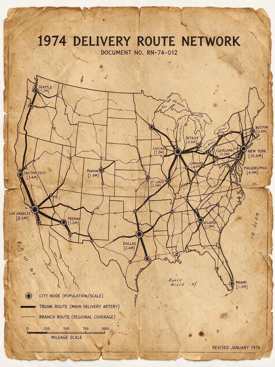 First Delivery Network Coverage Map